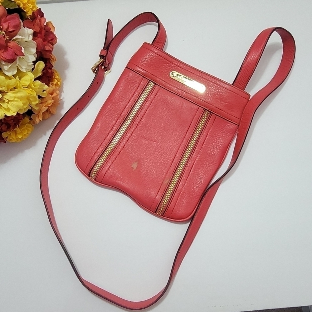 MICHAEL KORS CROSSBODY PURSE CORAL COLOR